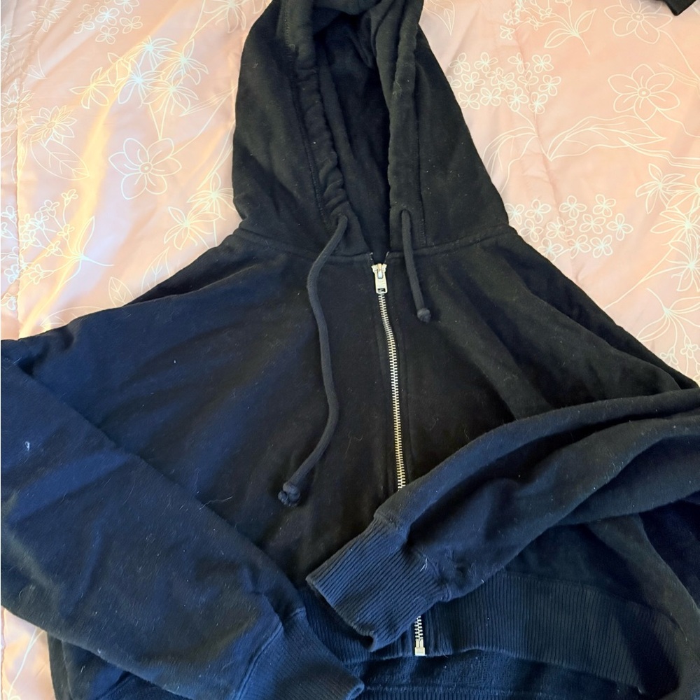 Hollister Cropped Zip Up